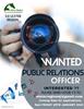 PUBLIC RELATIONS OFFICER NEEDED 